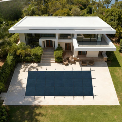 20x40ft Inground Pool Safety Cover, Heavy-Duty Mesh with Triple Stitching, Hardware Included