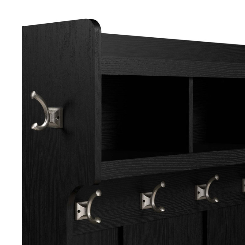 Banc de rangement Kierra, Suède chêne noir