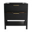 Armoire de meuble-lavabo en contreplaqué 30 po, autoportante avec tablette à 2 tiroirs en châtaignier noir-1032777645
