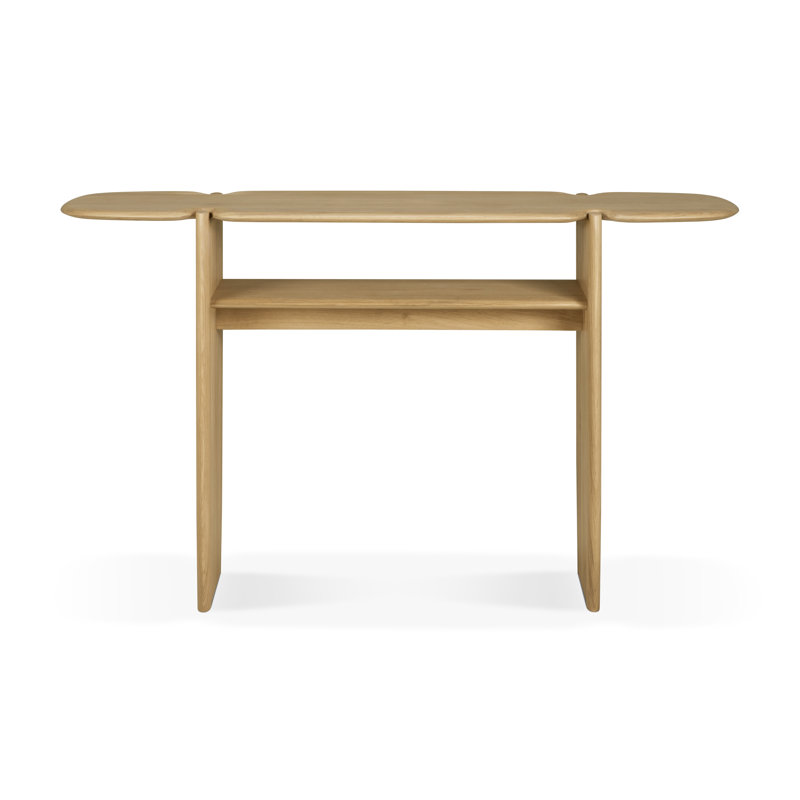 Polished Imperfect 51.2'' W Solid Wood Console Table, 29.5" H x 63" W x 15.5" D, Oak