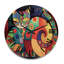 Horloge murale en bois massif Alyshia-1333890158