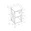 Charmante table d'appoint avec une construction durable et un design polyvalent pour n'importe quelle pièce