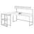 Giordano L-Shaped Metal Base Computer Desk-1128500581
