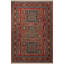 Tapis décoratif rouge à motif rouge à motifs traditionnels-1588747880