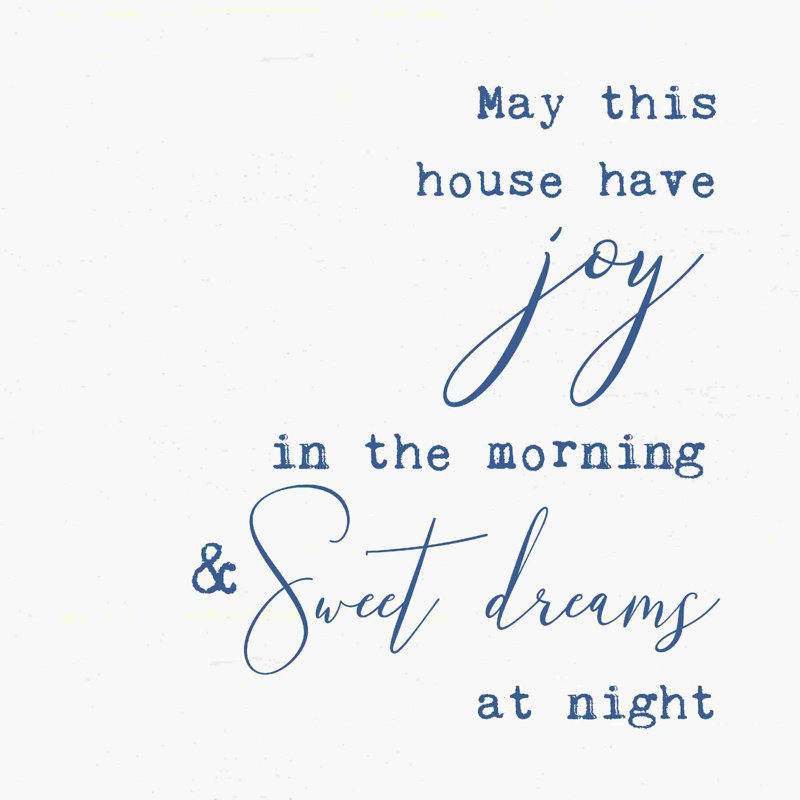 " Sweet Dreams At Night White ", 12" H x 12" W 1.25" D