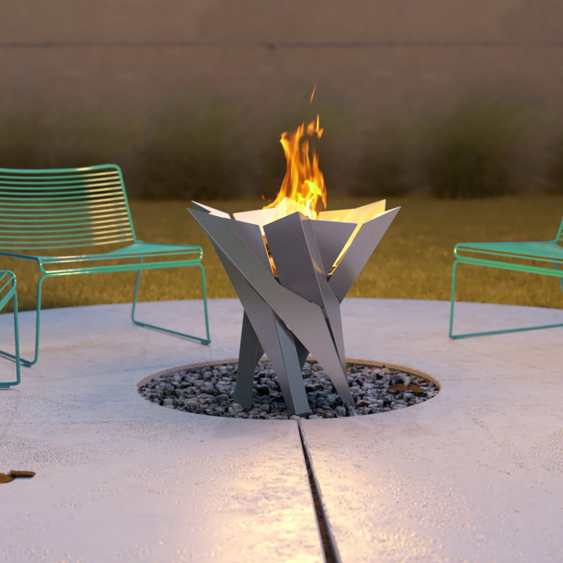 Round Stainless Steel Smokeless Fire Pit