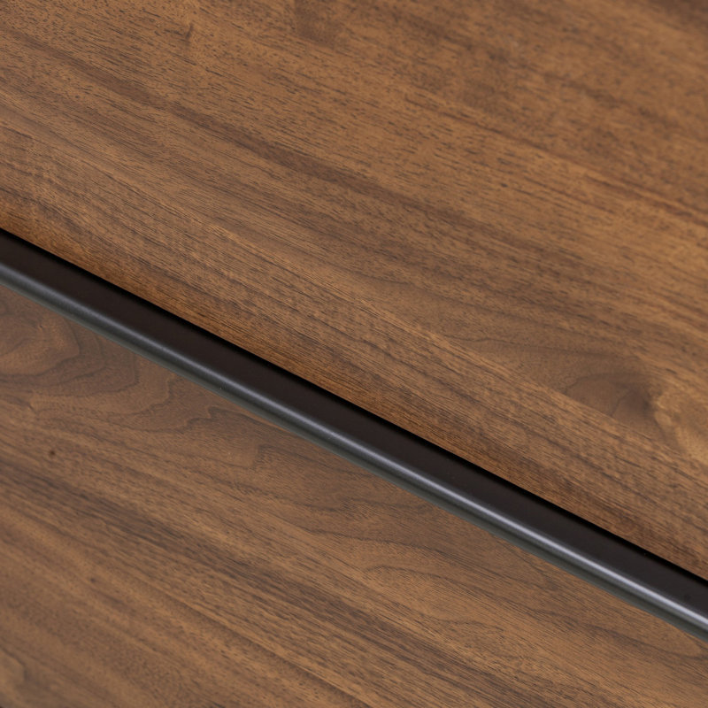 Theo 6 Drawer Dresser-Dark Brown Walnut Veneer