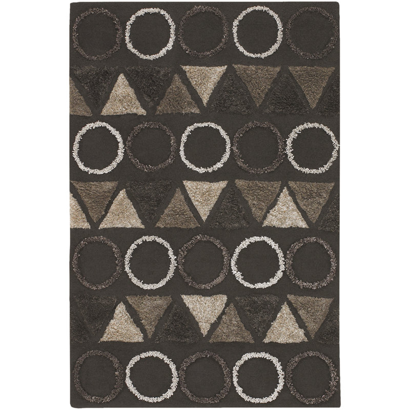 Tapis brun Chokan, 5 pi 6 po x 7 pi 9 po