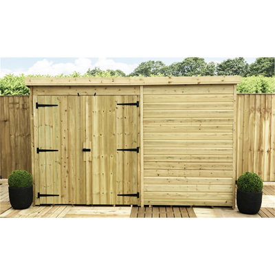 Kacper 9 ft. W x 6 ft. D Solid Wood Garden Shed