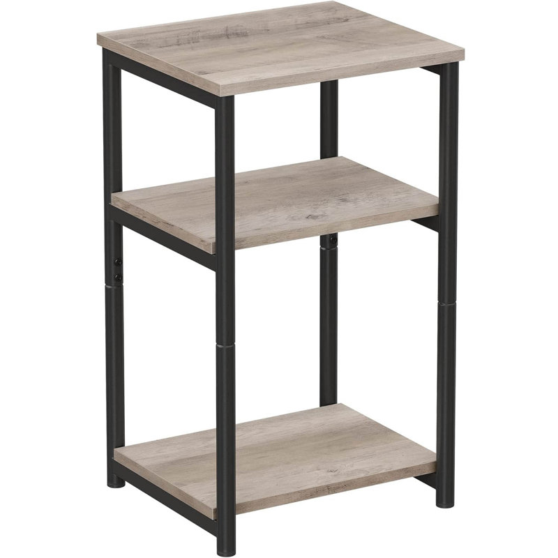 End Table, Classic Black, Heather Greige