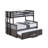 Jeany Solid Wood Twin Over Full Bunk Bed with Built-In Ladder , Trundle Bed Included-108685738
