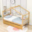 Lit simple en bois avec tiroirs-765448627
