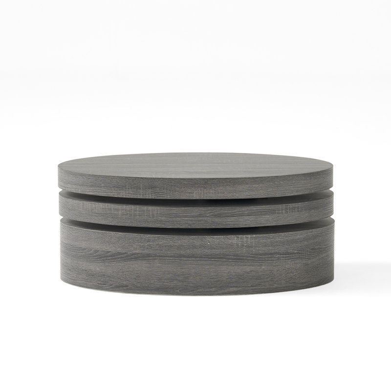 MODERNESQUE ROTATING COFFEE TABLE-Matte Black