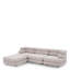 Outdoor Modular Sofa Malaga mauritius light grey - Ottoman