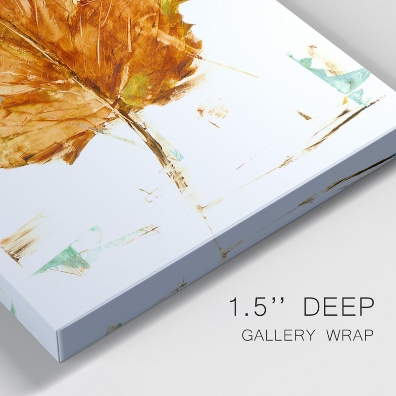 «Autumn Leaf Study I», toile tendue avec châssis de qualité supérieure - prête à être accrochée, H 27 po x l 32 po x P 1 po