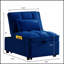 Canapé-lit simple capitonné avec dossier réglable et coussins, méridienne convertible pour une utilisation polyvalente-951436127