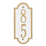 Richmond Personalized Vertical Mini 2-Line Wall Address Plaque