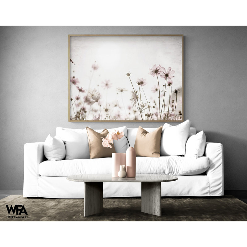 «Soft Spring» par Ann Bailey, impression de fleurs encadrées, impression d'art floral, peinture de fleur rose, cadeau d'art floral, impression botanique délicate