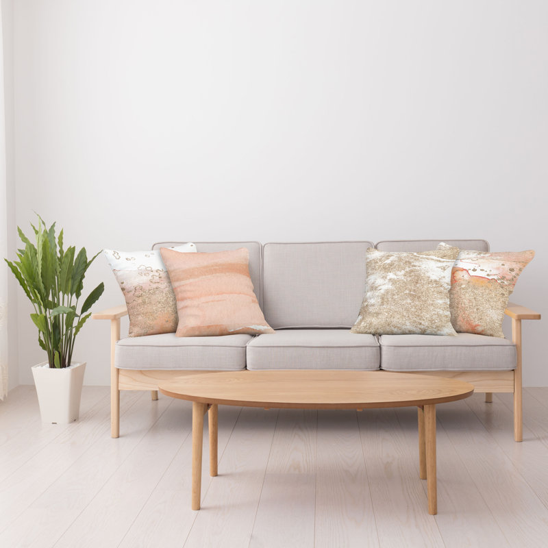 Housse de coussin Moncalieri, Brun, 18 po x 18 po