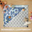 AIYAPLAY Foldable Baby Play Mat Large Traffic and Grey Diamond Theme