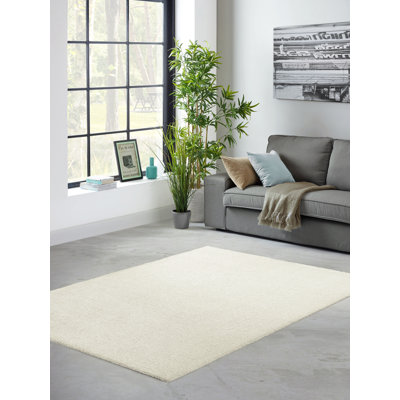 Tania Machine Washable Tufted Cream Rug