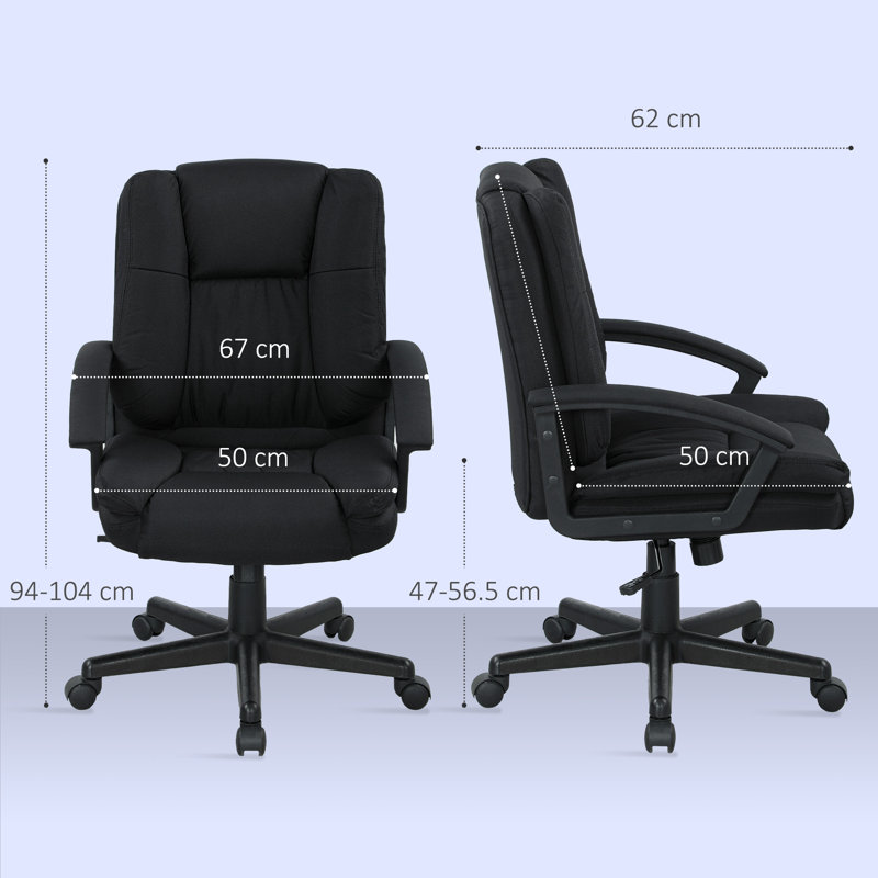 Linen-like Fabric Office Chair