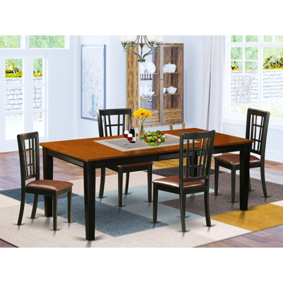 Allenmichael Solid Wood Dining Set by Red Barrel Studio