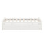 Lit en bois d'hévéa massif avec 2 tiroirs pour le rangement-495511096