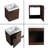  Deyvi 18" Single Sink Wall Mounted Bathroom Vanity,Floating Vanity With 1 Door,White Ceramic Top-243986514