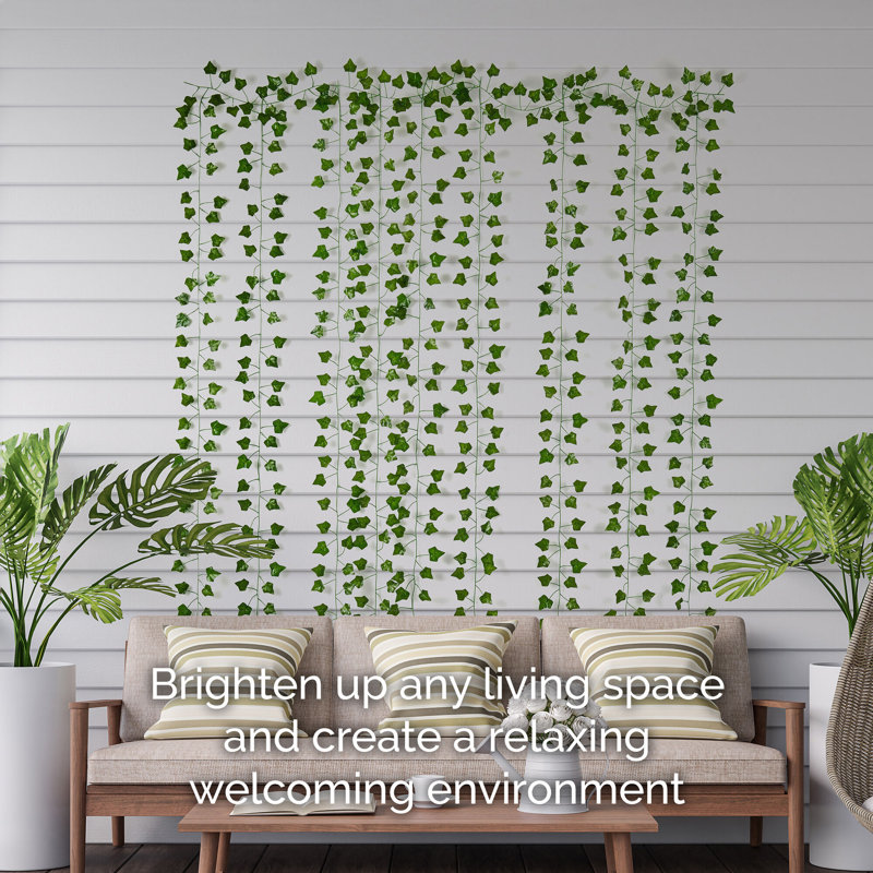 UV Resistant Green Silk Ivy Garland for Indoor and Outdoor Decor