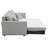 Gray Chenille Sectional With Sleeper Function And Storage Options Elegant Cushions