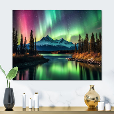 Yukon Dream Aurora III - impression sans cadre sur métal