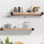 Tablette flottante en bois massif 2 pièces Dodgen-1495436505-1495436507