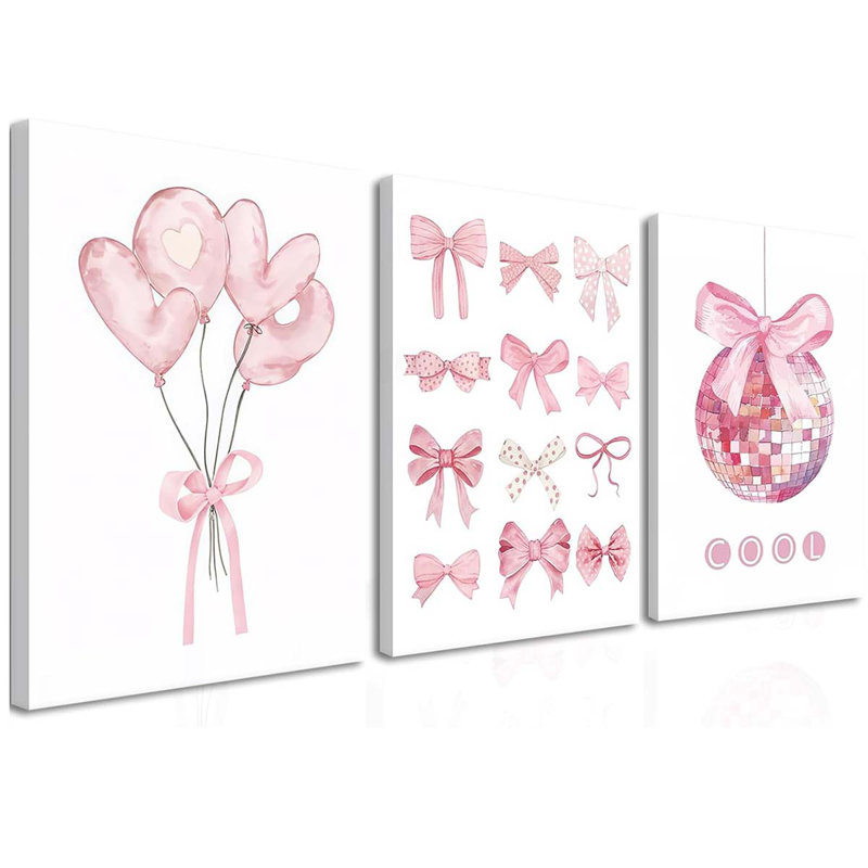 3 Piece Wrapped Canvas Print, 60 cm H x 40 cm W