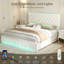 Kendrall Upholstered Platform LED Bed Frame with 2 Storage Drawers-1663550279-1663550278