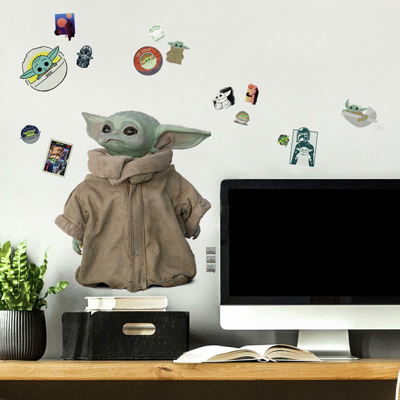 Décalcomanie murale adhésif et colle pour enfants The Mandalorian