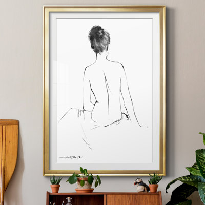 " Sketchy Silhouette I " Painting Print