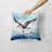 Black Skimmer Throw Pillow-112679573