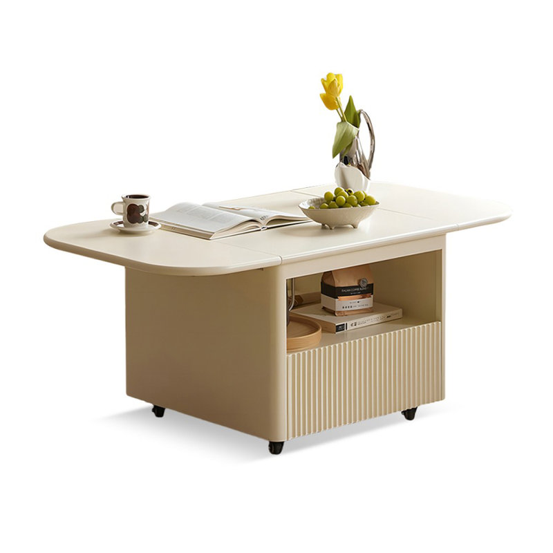 Table basse rectangulaire en bois massif 47,24 po