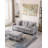 81" 4-Piece Upholstered Sofa with Storage Ottoman-396579267