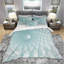 3D Light Blue Geometric Tunnel - Modern Geometric Duvet Cover Set - Microfiber Polyester-35228236