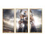 «American Football Joueurs on Stadium» - Photographie de cadre flottant 3 pièces-2000395213-2000395212