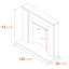 Solus Adam 100 cm W Electric Fireplace with 6824.28 BTU-2137002253
