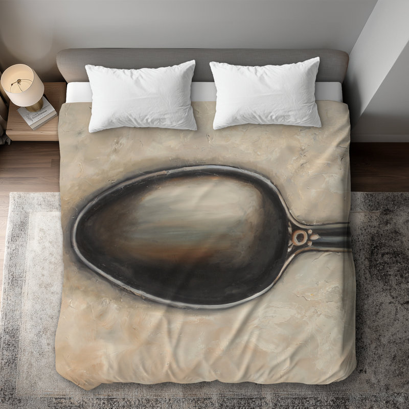 Vintage Spoon Kitchen Brown Duvet Cover | Home Decor Essentials
