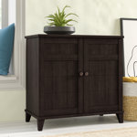 Aadhiran 16 Pair Wood Modern Shoe Cabinet