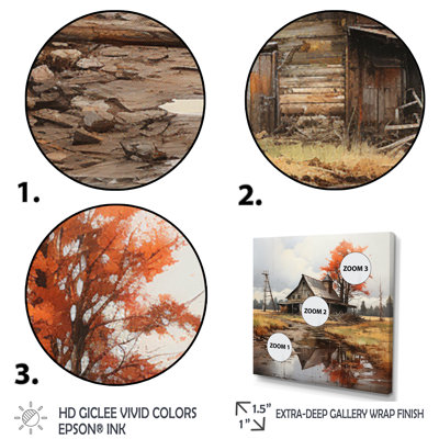 Art mural sur toile Barns