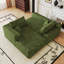 Canapé modulaire 103 po Cloud, fauteuils rembourrés minimalistes modernes, canapé confortable en forme de L pour le salon, canapé d'angle à assise profonde, aucun assemblage requis, vert (tissu en velours côtelé moelleux)-13290298