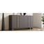 Buffet en taupe avec rangement polyvalent et apparence attrayante pour une surface de vie accrue-734163955