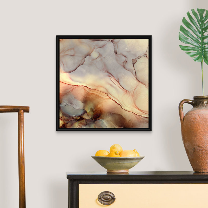 «Desert Hues» par Tara Reed, reproduction d'art sur toile, H 22 po x l 22 po x P 1,75 po, Cadre noir