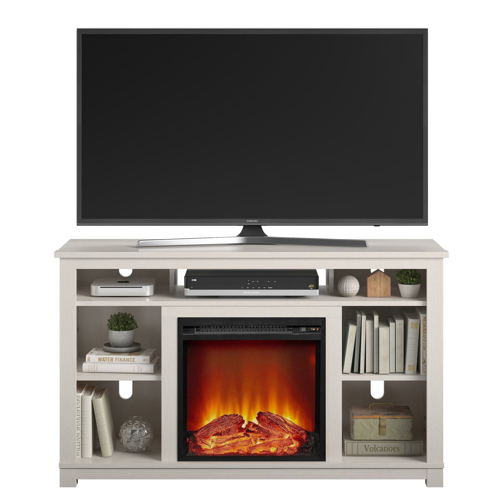 Burleigh tv store stand with fireplace